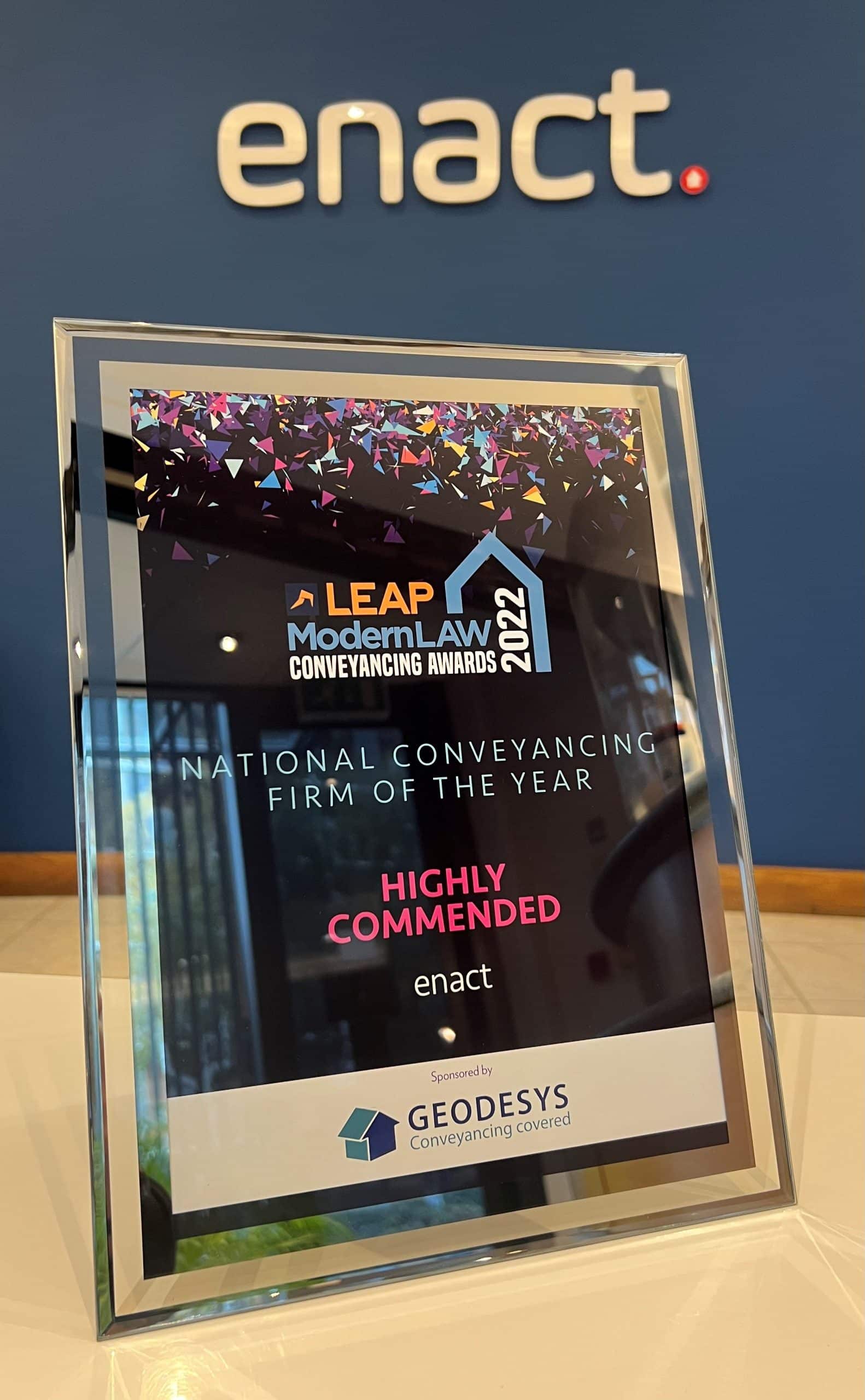 Leap Modern Law Conveyancing Awards 2022